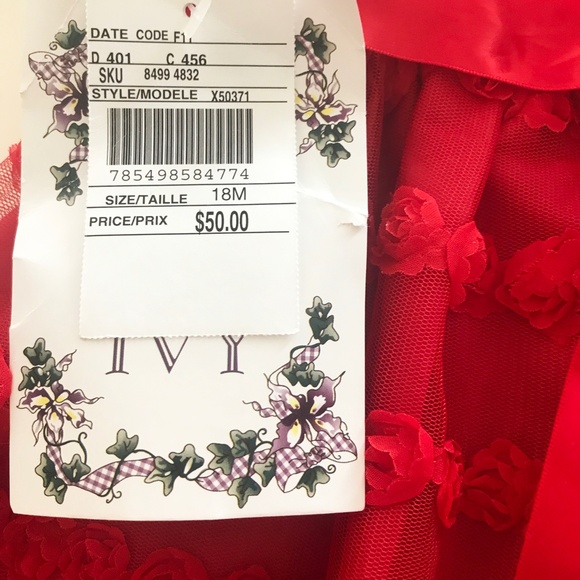 NWT Iris & Ivy Little Girl Dress Size 18 Months - Picture 8 of 8